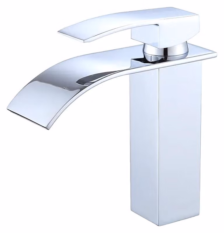 Miscelatore monocomando per lavabo, cromato, in ottone, confezione da 1 pezzo