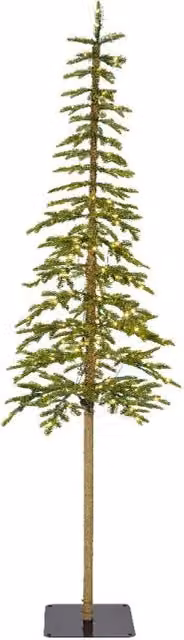 Albero di Natale Alpin Fir IPERBRIKO verde con 200 LED luce bianca calda H: 210 cm – 1