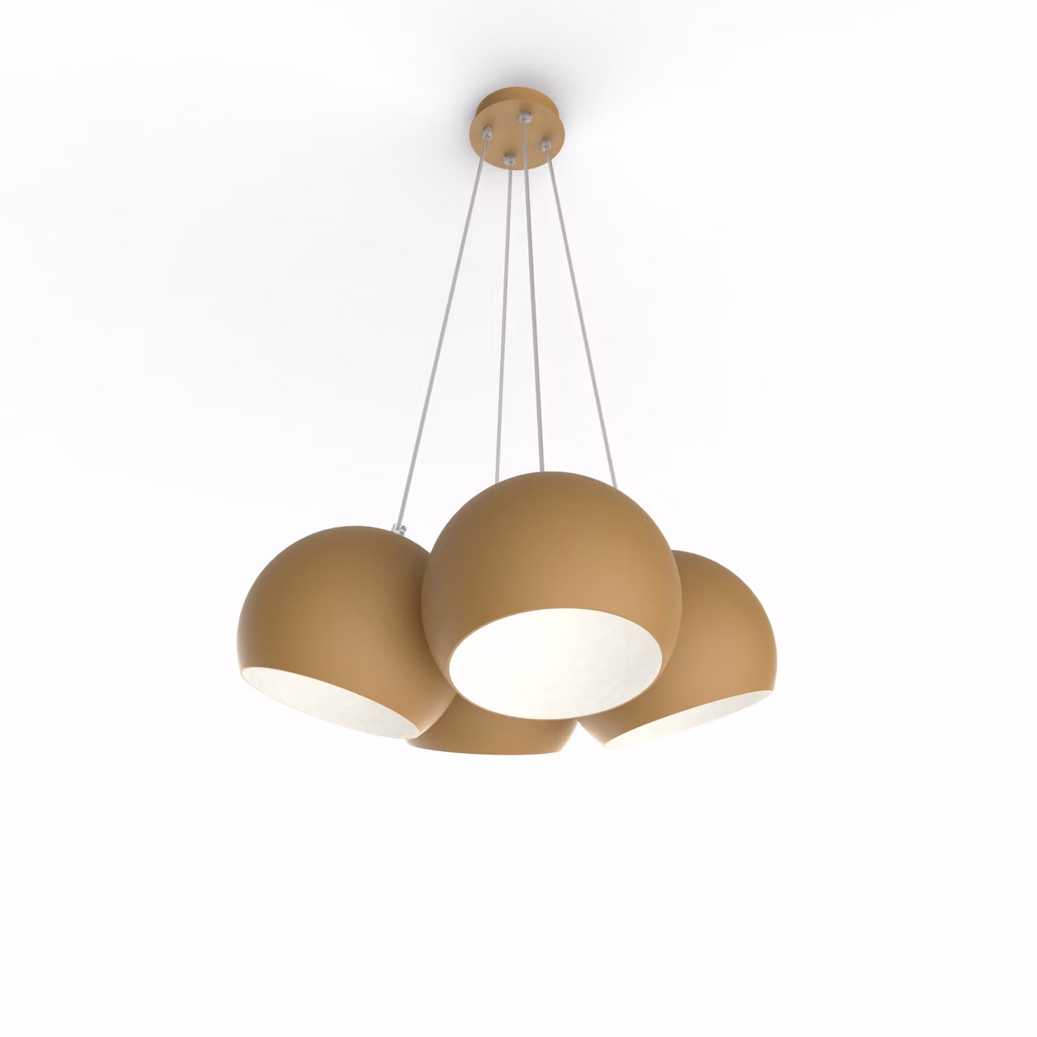 Lampada a sospensione Joe X4 bicolore opaca