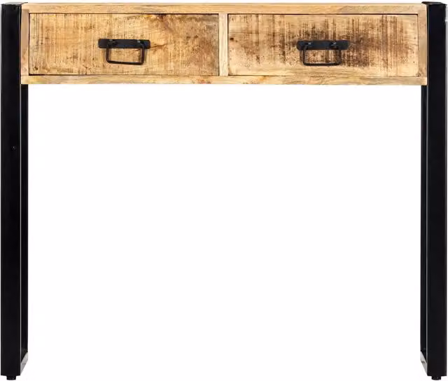 Tavolo Consolle | Tavolo d'Ingresso 90x30x75 cm in Legno Massello di Mango