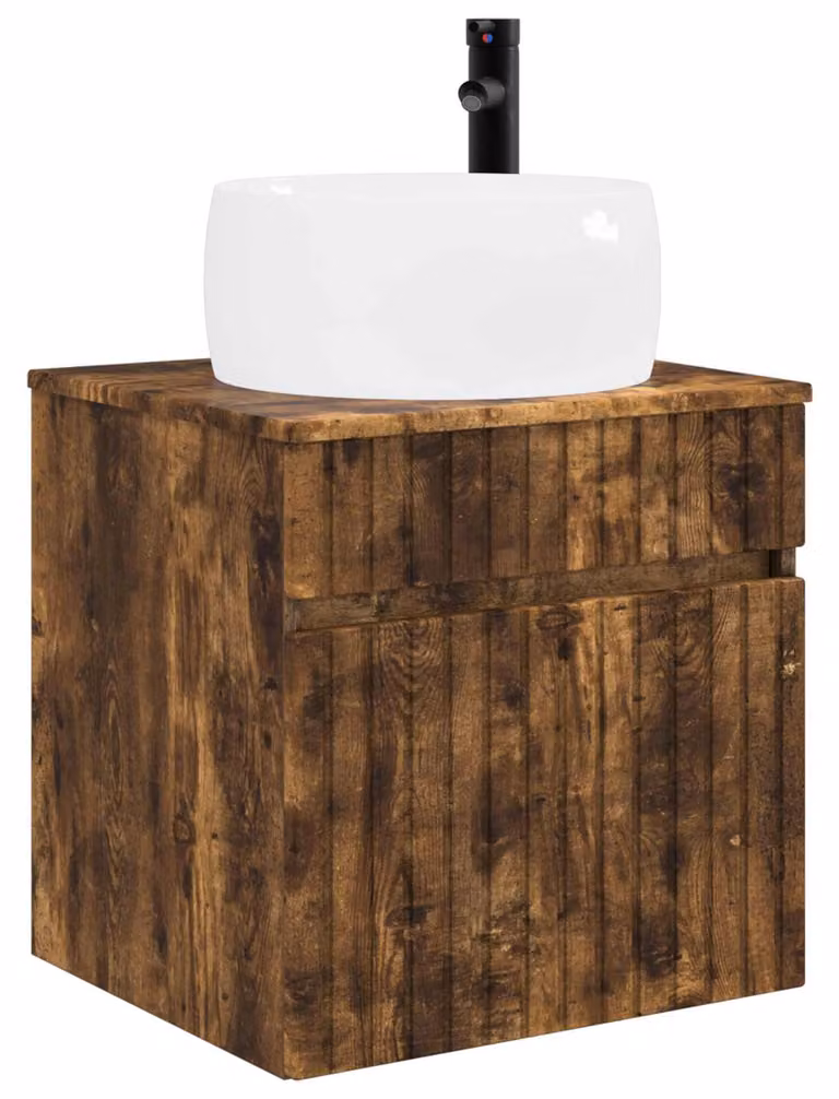 Mobile lavabo da parete Rovere Fumo 49 x 44,5 x 66 cm