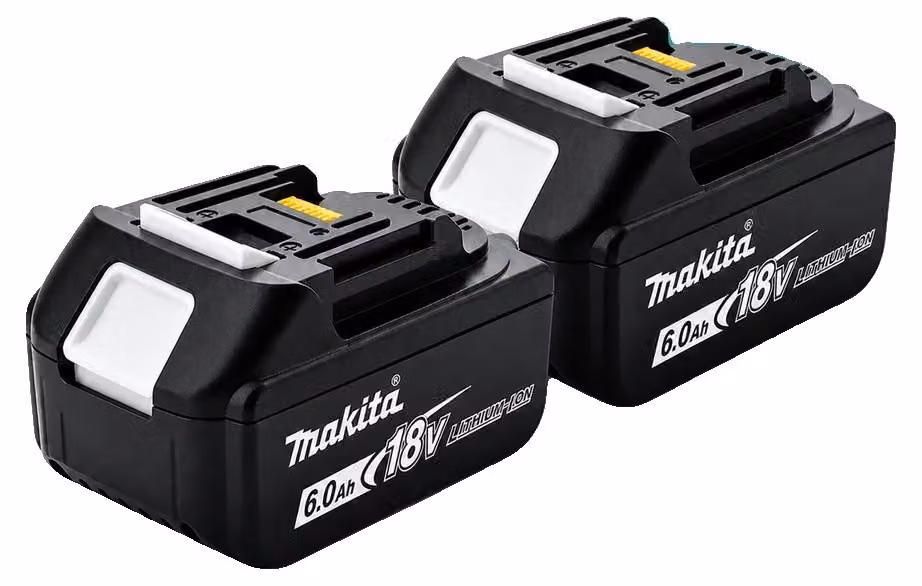 Batteria ricaricabile, capacità 6,0Ah, compatibile con gli utensili 18V LXT, confezione da 6Ah (2 batterie), 18V