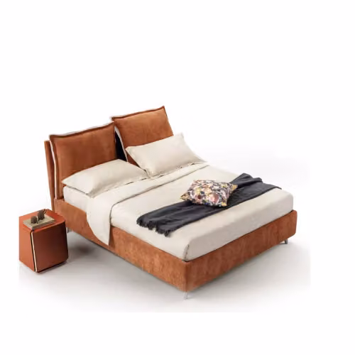 Letto matrimoniale imbottito completamente sfoderabile Maui
