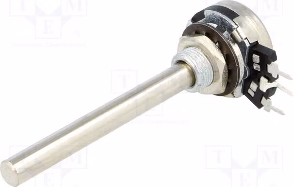1 potenziometro: montaggio a foro passante, 1 giro, 200mW, 6mm, 10kΩ, metallo, mono, modello T-21AHM0607103A2020