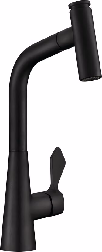 Rubinetto NABER UMORE 2 in nero opaco con bocca estraibile / Rubinetti da cucina / Rubinetti monocomando