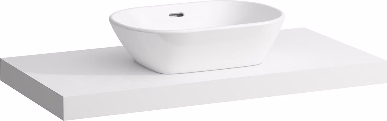 LAUFEN LANI Plan de toilette, une découpe au centre, 985x495x65mm, H4046611122601, H4046611122601