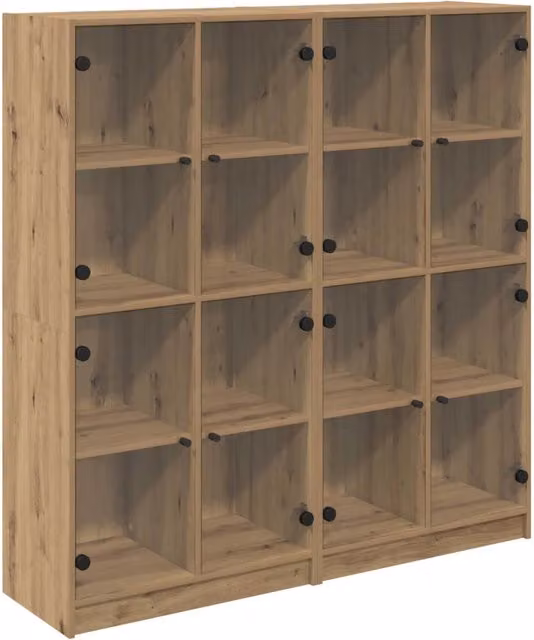 Credenza 2 pz | Madia | Buffet da pranzo | Armadio da pranzo Rovere artigianale 68 x 37 x 142 cm