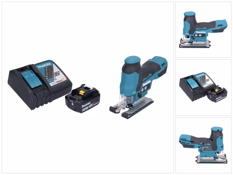 Seghetto alternativo a batteria Makita DJV 185 RF1 18 V brushless + 1x batteria ricaricabile 3,0 Ah + caricabatterie