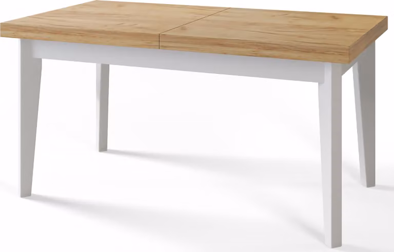Tavolo da pranzo 200 cm / 300 cm, Tavolo allungabile, Tavolo da cucina, Tavolo da pranzo, Tavolo da soggiorno, Tavolo da camera, Tavolo moderno, Tavolo da soppalco, Gambe bianche, Scandinavo, 200x100, Artigianato