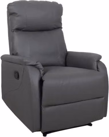Poltrona relax reclinabile manualmente BERLIN colore grigio