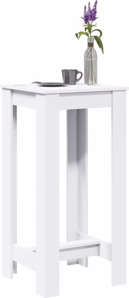 Maison Exclusive - Tavolo da bar bianco 51x50x103,5 cm Materiale ligneo