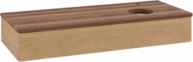 V&B Mobiletto con struttura frontale, con illuminazione Antao 120x19x50cm, HL, WBP w. wal, hon. Oa
