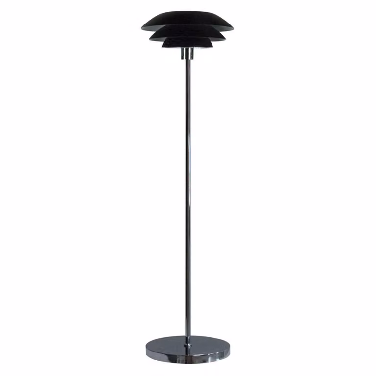 Dyberg Larsen Lampada da terra DL31, Nero, Soggiorno / Sala da pranzo, Metallo, Scandinavo, Lampada da terra