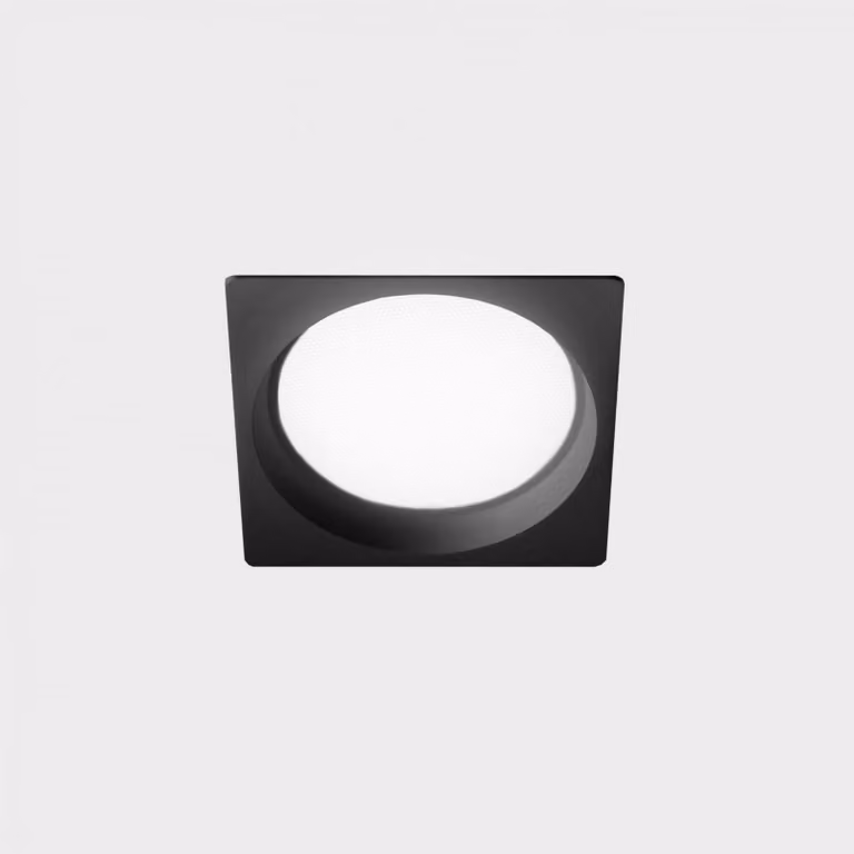 KOHL LIGHTING KOHL-Lighting LIM SQ apparecchio da incasso con cornice 103x103 mm nero 7 W CRI 80 4000K PUSH