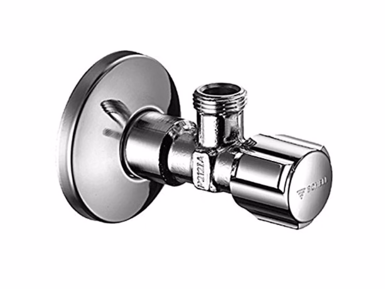 Valvola di regolazione angolare Schell Comfort 1/2" cromata, 1 pz.