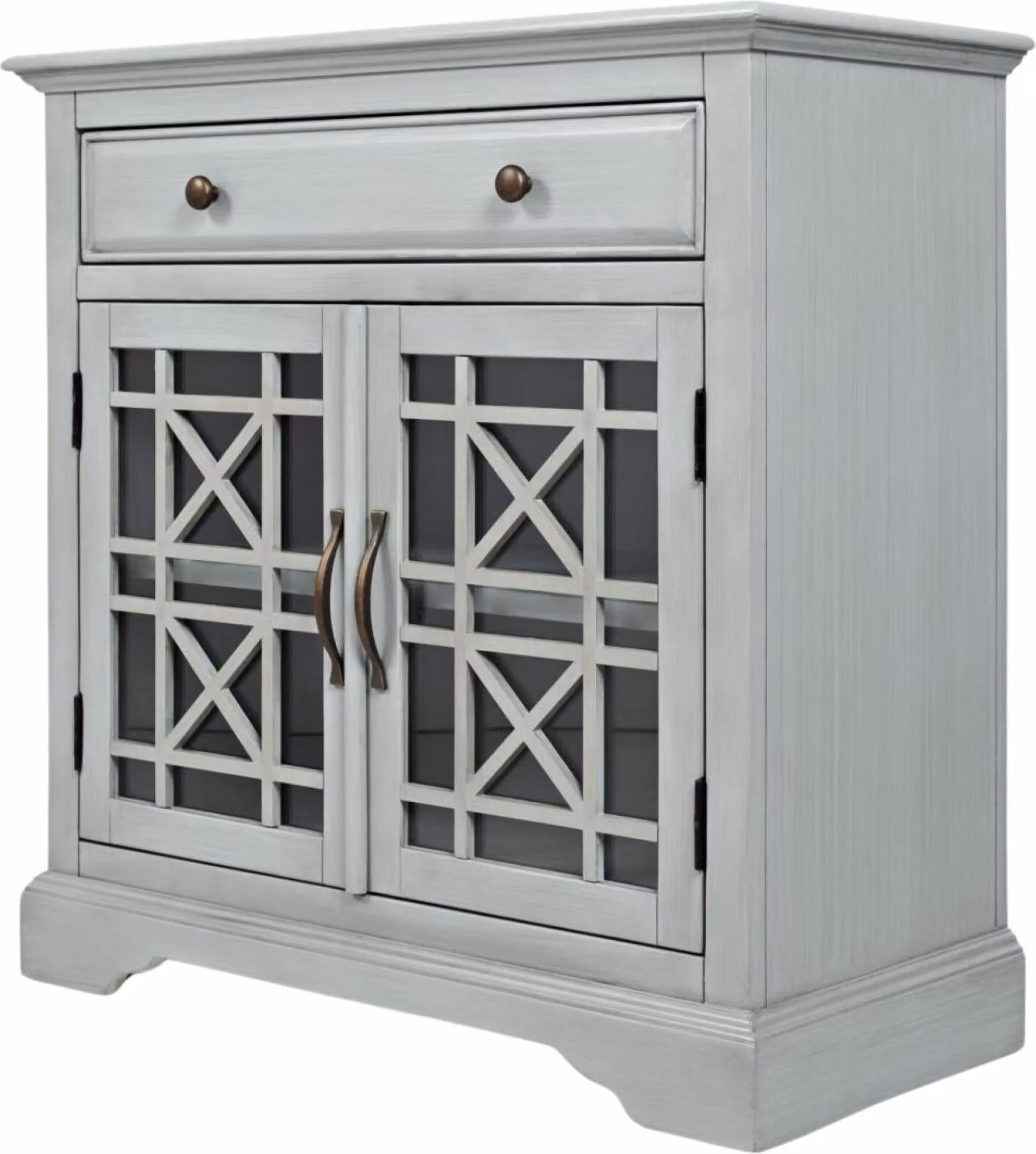 FURNLUX Credenza Avola Grigio Verde 82cm / Colore principale: Grigio / Dimensioni: 82 x 82 x 38 cm