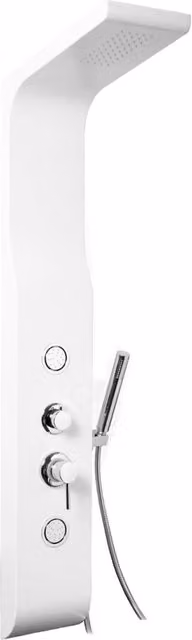 Pannello Colonna Doccia Abs 140 Cm Colore Bianco Easy Metaform