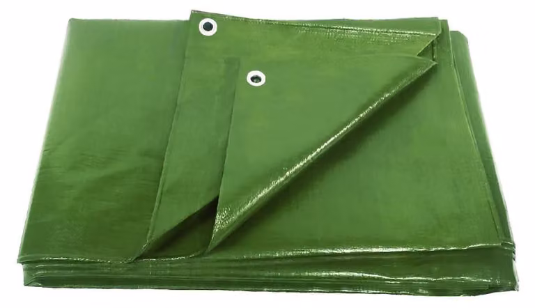 Telo di copertura - Verde - 3 x 4 m - Impermeabile - Resistente ai raggi UV - Telo da terra