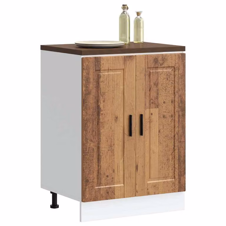 Base da cucina moderna vidaXL in legno multistrato e MDF colore marrone L: 60 cm, P: 46 cm, H: 81,5 cm