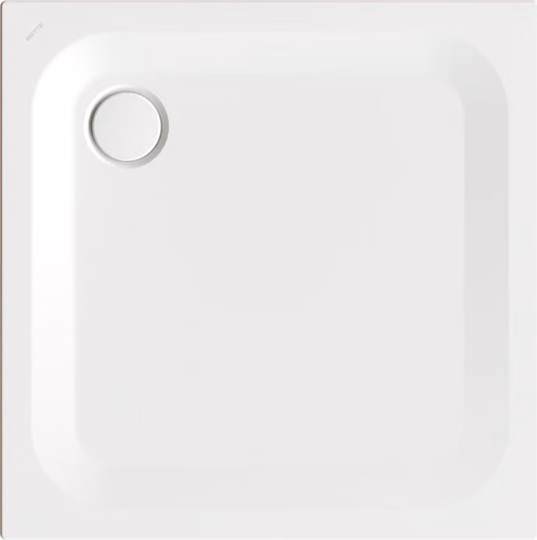 BetteUltra receveur de douche rectangulaire avec support de baignoire minimum, 900x900x25mm, 5930-440T1, 5930-440T1