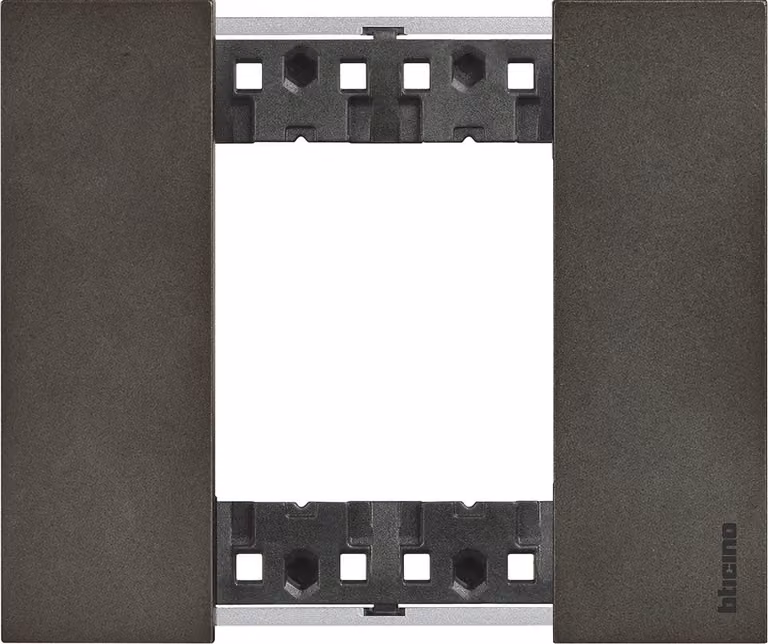 Placca Bticino Living Now 2 Moduli colore space KA4802NG