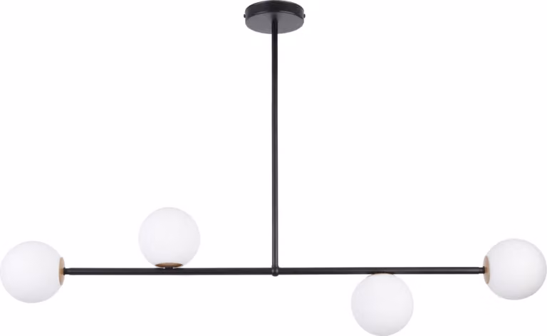 Lampada a sospensione Gama bianco e nero 4xG9x12W in vetro, dimensioni: 68x104x12 cm, IP20, Sigma Lighting