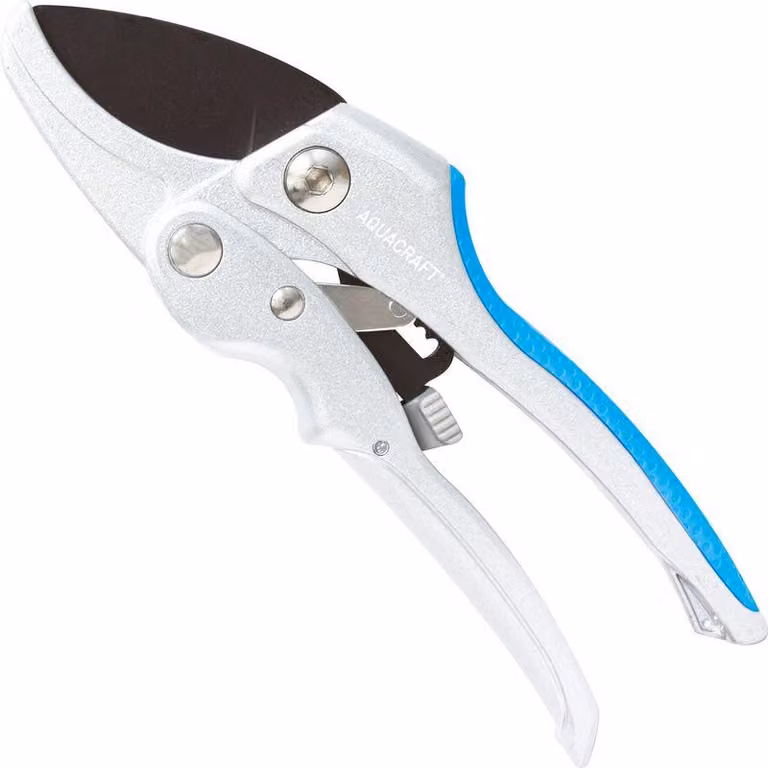 Forbici AQUACRAFT 330120, da giardino, per rami, a cricchetto, Alluminio/SoftGrip