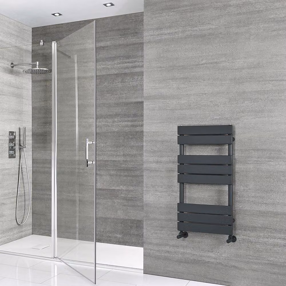 Scaldasalviette di Design - 825mm x 450mm - Antracite - Lustro