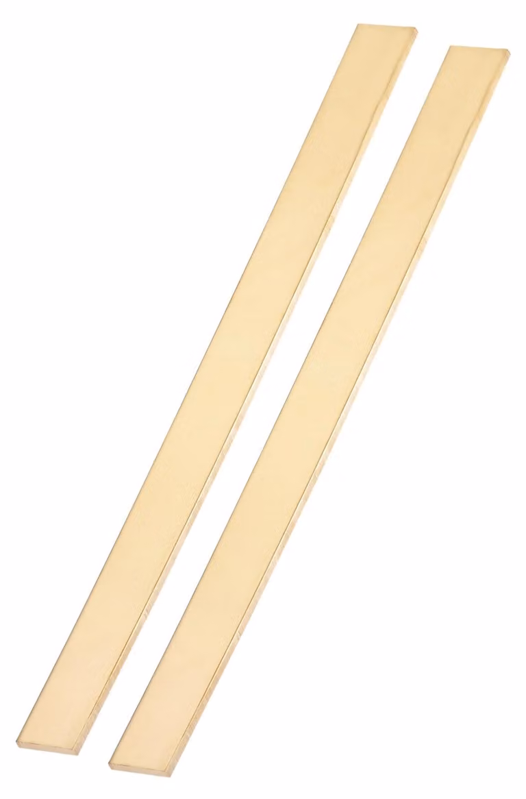 Barre piatte in ottone, 4x20x305 mm, 2 pezzi, massicce
