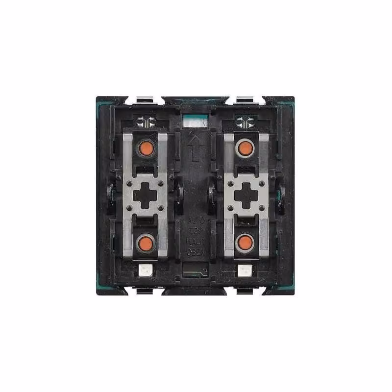Comando per carichi singoli o doppi a 2 moduli Myhome Bticino colore nero H4652/2 – 2