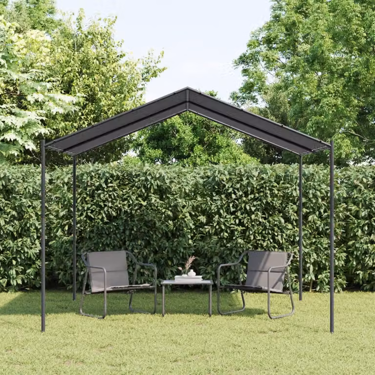 Tenda a Baldacchino vidaXL Antracite in Acciaio e Poliestere 3 x 3 m