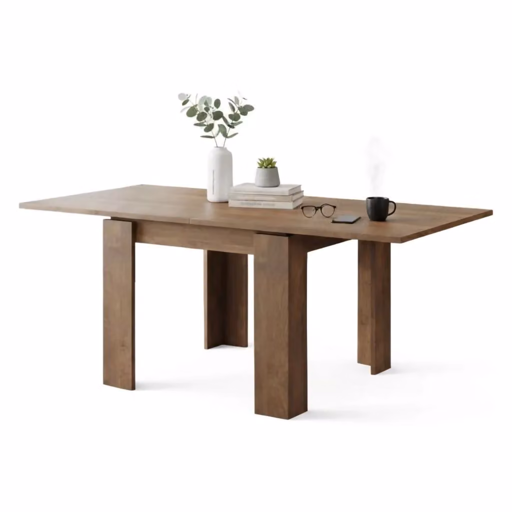 Tavolo allungabile Popoli DMORA colore marrone, L: 180 cm, P: 90 cm, H: 78 cm – 2