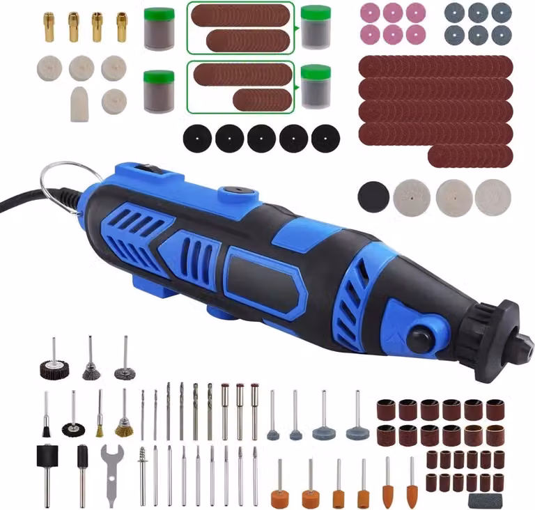 Set multiutensile - 135W - 252 accessori - Dremel, trapani e smerigliatrici - Per hobby, taglio e lucidatura