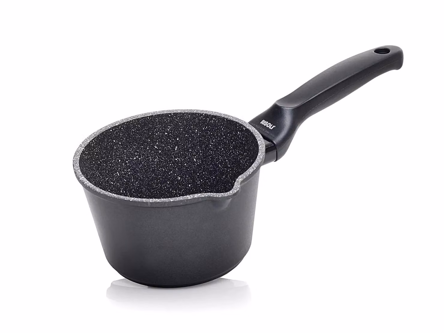 Casseruolino Granito Hard Stone in alluminio pressofuso, un manico, diam. 16cm