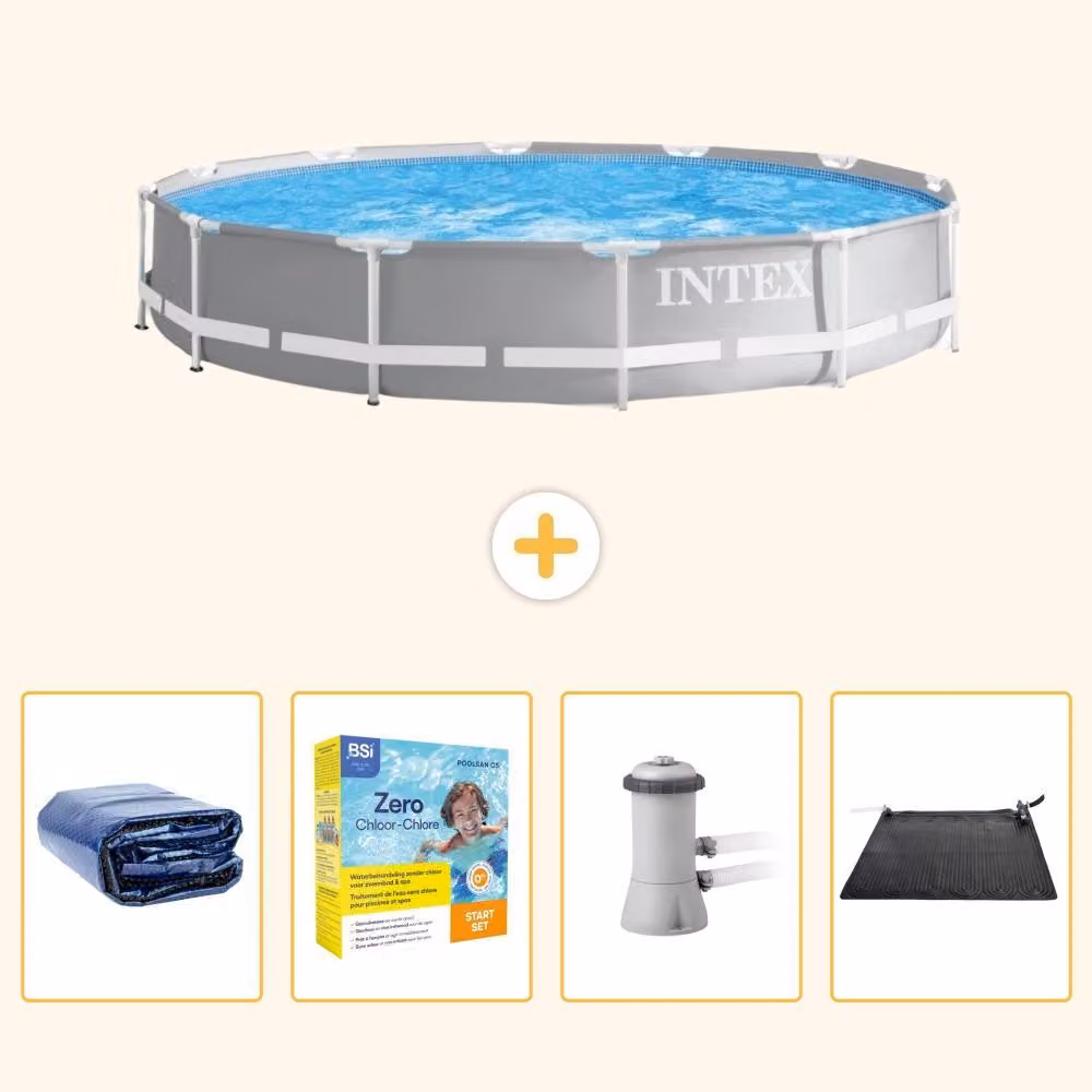 Struttura per piscina a forma di prisma - 366x76 cm - composta da 5 elementi - modello SCB11