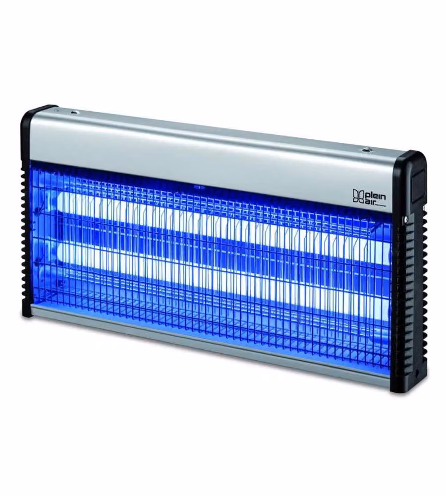 PLEIN AIR Zanzariera elettrica Insetticida Zap 30 2x15W Struttura Alluminio Metallico