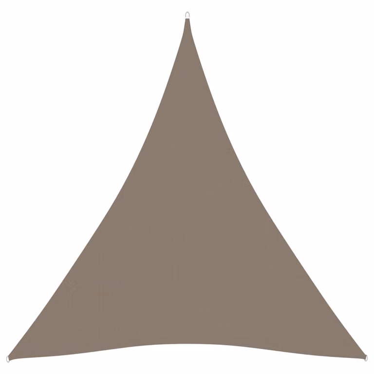 The Living Store Tenda da sole in tessuto Oxford triangolare 4,5x4,5x4,5 m Taupe
