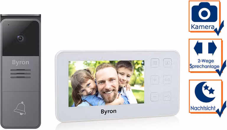1. Citofono video per abitazioni unifamiliari con telecamera per la visione notturna e display da 4,3 pollici