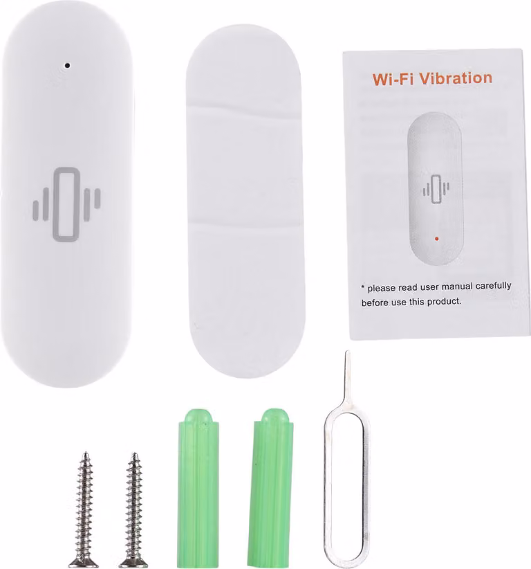 Sensore di vibrazione WiFi TY APP Telecomando Allarme di caduta Sistema Smart Home Sensibilità regolabile per porte, finestre, armadi