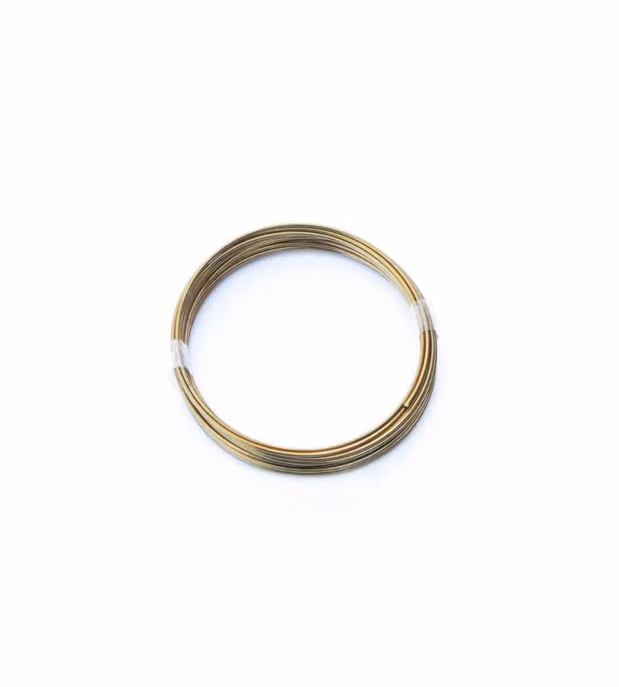 Filo di ottone cotto Diam. 1,5 mm. 4,5 mt.