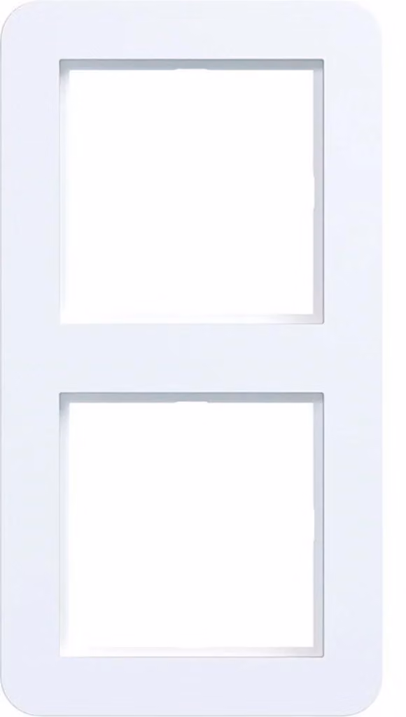 Cornice Hager doppia C.1 WAD7200WM bianco lucido opaco