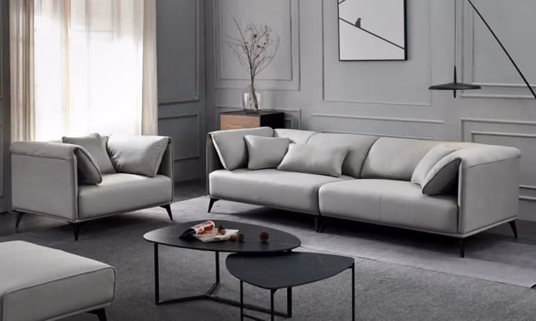 Italienische Design Sofa Sofagarnitur 4+1 Sitzer Couch Polster Garnitur Möbel