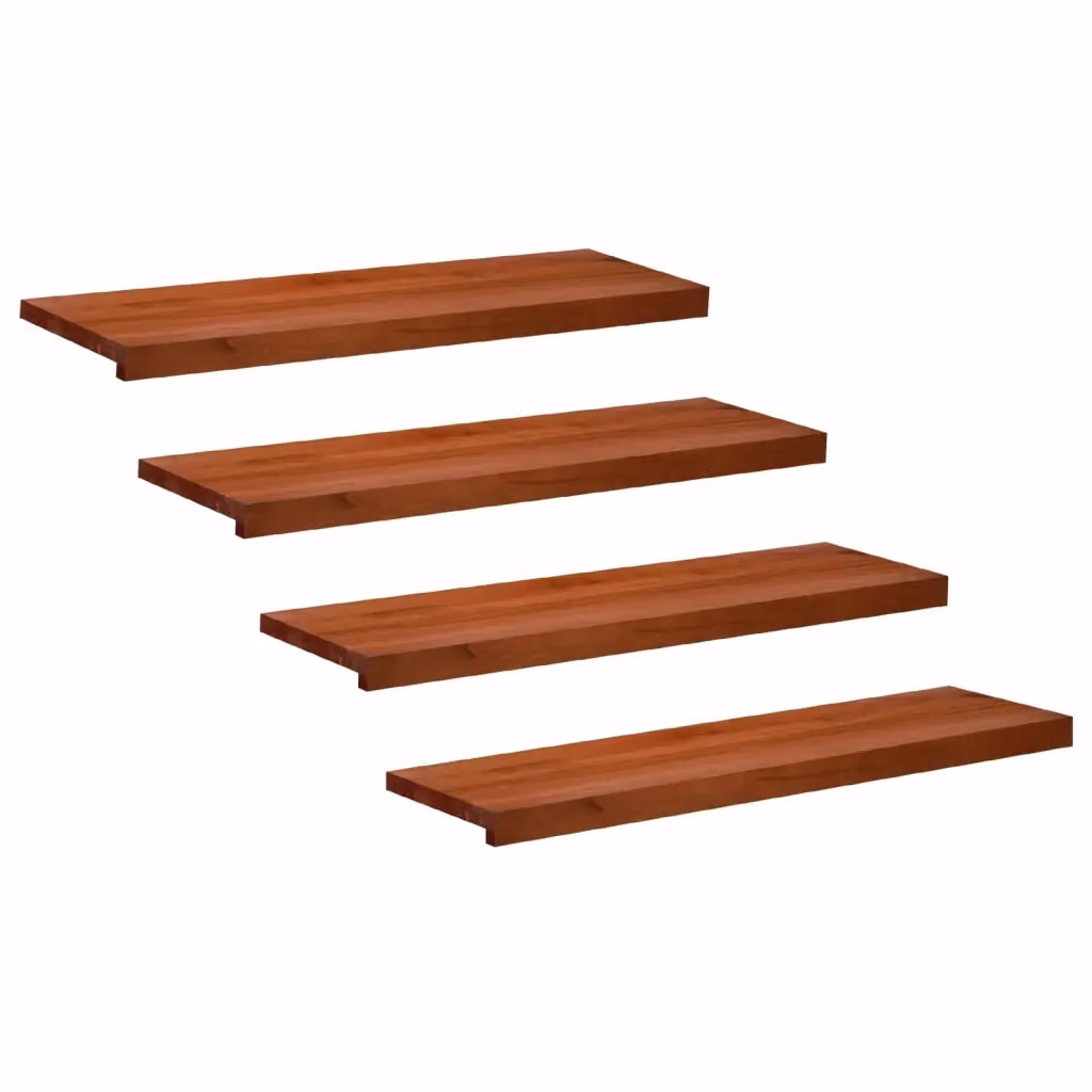 Set di 4 tappeti per scale vidaXL marrone L: 90 cm, P: 30 cm, H: 2 cm