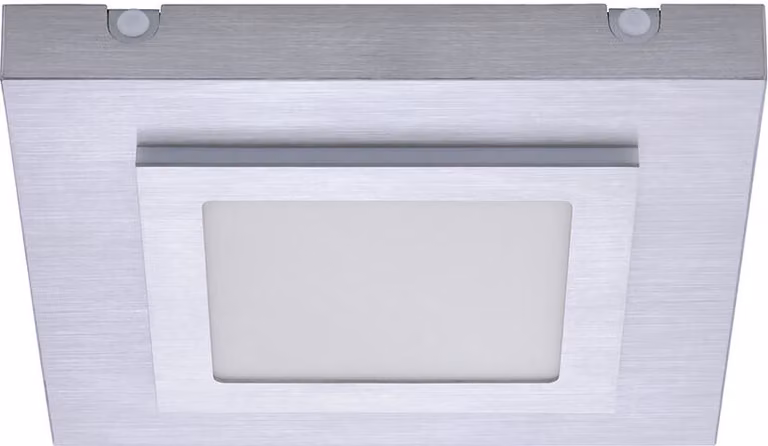Plafoniera LED, alluminio, argento, bianco caldo, L 30 cm
