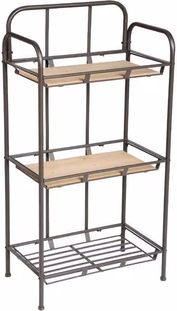 Scaffale a scala Atmosphera Createur d'interieur con 3 ripiani regolabili in legno e metallo H: 104 cm, L: 53 cm, P: 32 cm