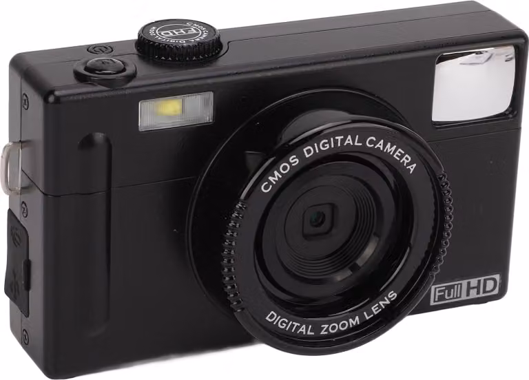 CD R1 1080p FHD Microcamera singola portatile Mirrorless 16x Zoom digitale 48MP con display LCD da 3 pollici Noir