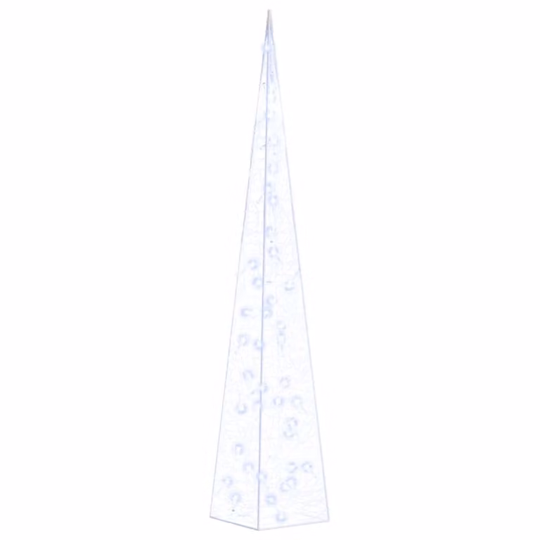 Cono di Luce LED Decorativo Acrilico Blu 90 cm