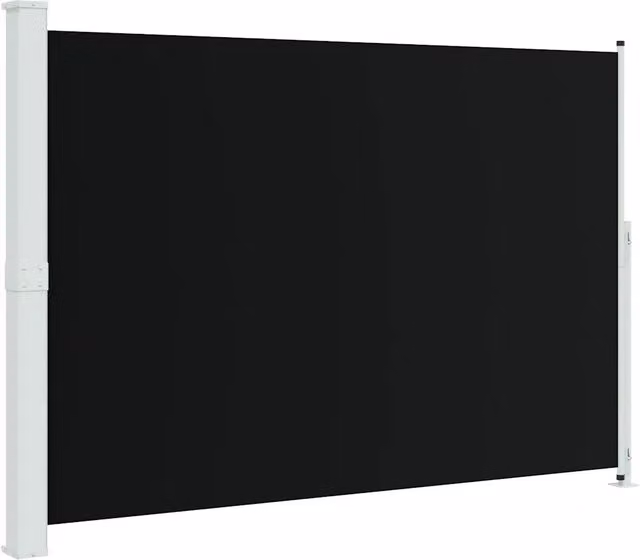 Tenda laterale retrattile per patio in poliestere e acciaio, montaggio a parete, L: 300 cm, H: 200 cm, colori nero o grigio – 1