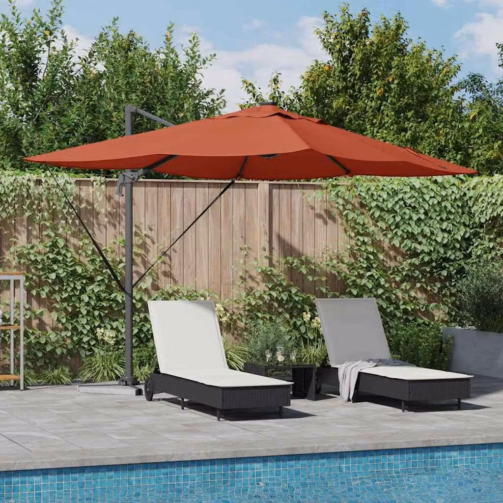 Maison Exclusive - Ombrellone, dimensioni 352 x 251 x 265 cm, realizzato in poliestere e alluminio