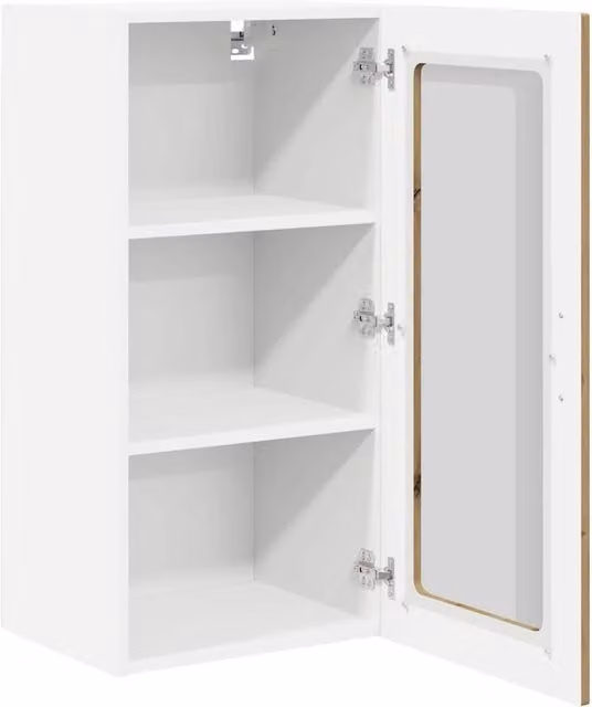 Armadio da cucina a parete moderno stoccaggio ottimizzato 40 x 31 x 80 cm in legno ingegnerizzato rovere artigianale 02_0054347